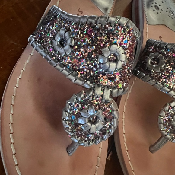 COPY - Jack Rogers multi colored sparkle sandals - Picture 3 of 6